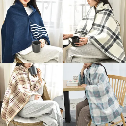 극세사스냅담요 똑딱이 망토 밍크 무릎 블랭킷 똑딱이담요 단추담요 어깨담요 밍크담요