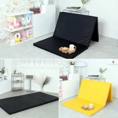 마약매트리스 매트 3단 레자가죽 접이식매트리스 바닥 접이식매트 마약매트리스 매트리스