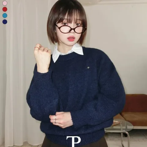 [브리치]  / 코한 루즈핏 펜던트 보카시 울 니트