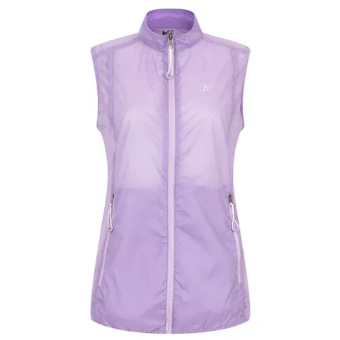 [하프클럽] 여성 메쉬 하프넥 통기성 바람막이 집업 등산 조끼 DW-WVS-20596-L퍼플