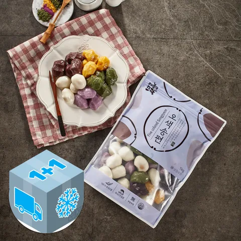 오색 송편 쑥 자색고구마 흑미 호박가루 떡 2kg