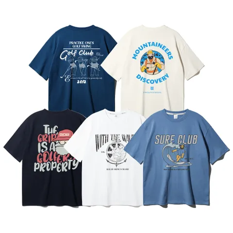 BEST 그래픽 여름 반팔티셔츠 10종 택1 패키지