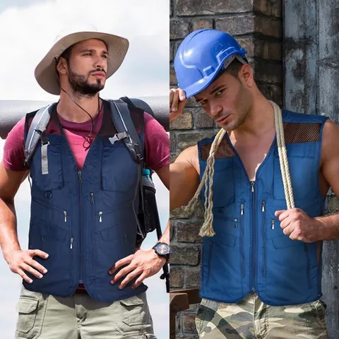 [하프클럽/RO에어스팅 멀티포켓 망사조끼 여름 등산 작업복 낚시