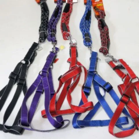 중대형견용 반사 트위스트 가슴줄세트 25mm(개당판매) 산책