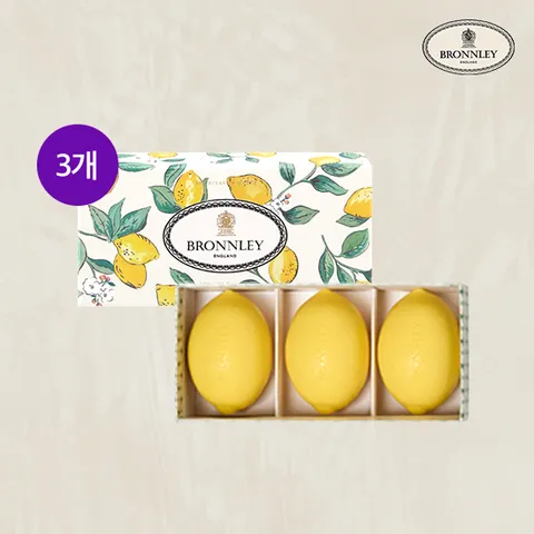 BRONNLEY 브론리 영국 왕실 레몬 솝 3개입