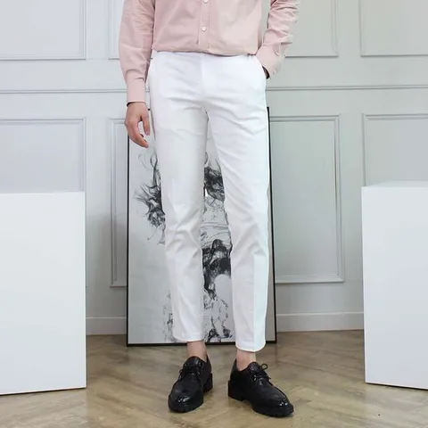 [하프클럽/세컨에디션]남자 봄 여름 스판 면바지