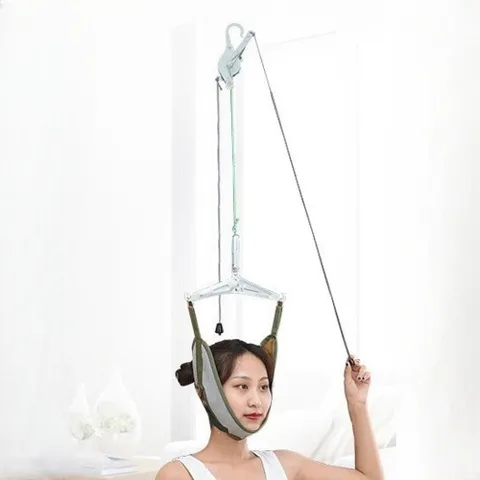 가정용 목견인기 1개 스트레칭 경추 지지대 목보호대 목견인 거북목교정기 목교정기 거북목교정
