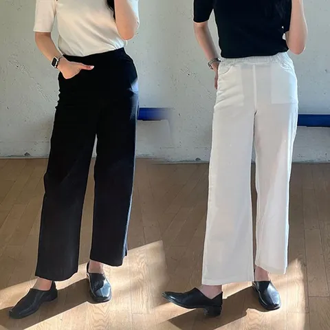 [브리치]  / 위쉬몰 LO 마밴드스판일자팬츠283(P248H602) 빅사이즈