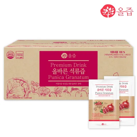 올바른 석류즙  100포실속포장