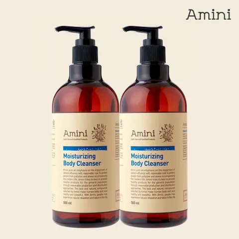 아미니 모이스쳐라이징 바디클렌져 500ml+500ml
