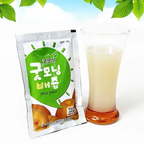 껍질째 갈아만든  배즙 100ml 50팩
