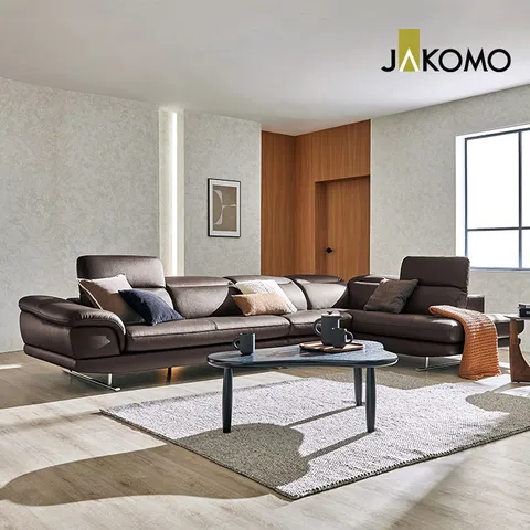 키프 6인 코너카우치형 기능성 천연면피 소가죽 소파