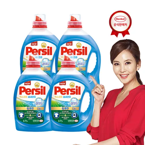 퍼실 딥클린 하이진젤/퓨어프레쉬 2.7Lx4개 세탁세제 겸용