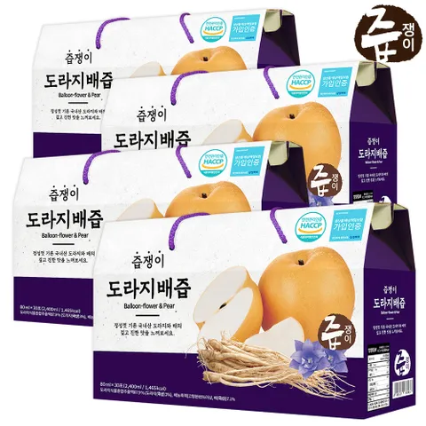 도라지배즙 4박스 120포