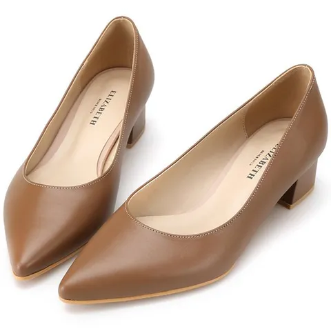 엘리자벳 심플포인티드 로퍼 EL16519 4cm