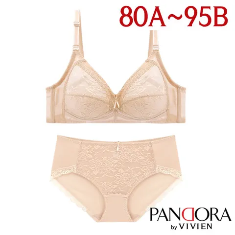 [판도라by비비안]노와이어 보정마담브라팬티2종[PB7073]80A~95B