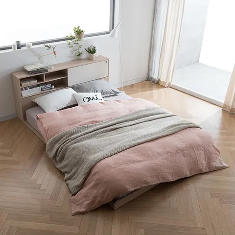 뉴트 저상형 퀸 침대 프레임 도어형