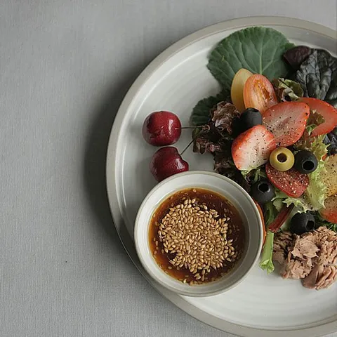 LIEN 마리 분청 징접시 크림화이트