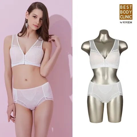 BBC by비비안 노와이어 볼레로 브라팬티 1세트_아이보리