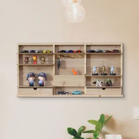 포메리트 삼나무 벽걸이 장식선반 중