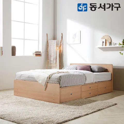 루젠 슈퍼싱글 SS 깊은서랍 2단 수납침대 프레임 DF636022