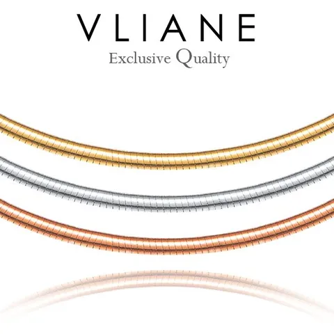 18K 테크닉 양면 오메가 2.5mm 목걸이