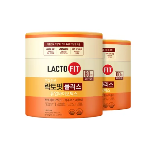 락토핏 플러스듀얼바이오틱스 200포X2통/유산균