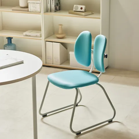 D-043W 학생 공부 집중력 책상 독서실 의자