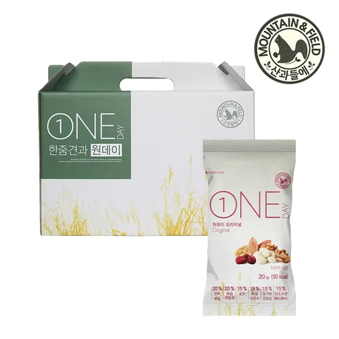 [산과들에] 원데이오리지널 30세트 하루견과 선물세트
