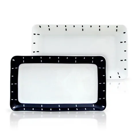 밀양본차이나 아일랜드 본차이나 직사각접시 색상 택1