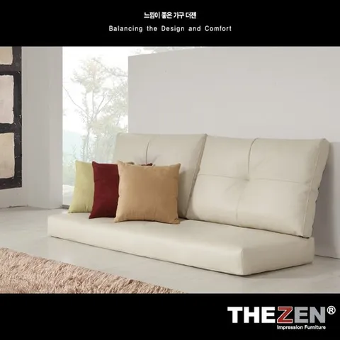 더젠 글로리1500 인조가죽 쿠션소파1(소쿠션 별도구매)