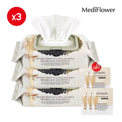 그래놀라 페이셜 딥 클렌징 티슈 100매x3+파우치5매