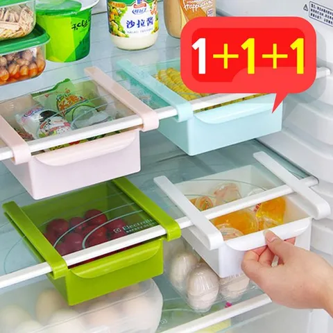 크로바몰 냉장고 수납 정리함 1+1+1