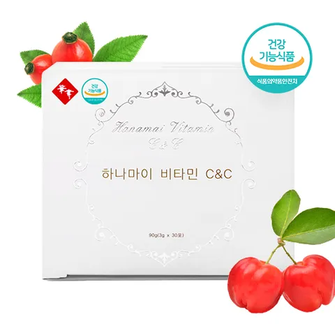아세로라 로즈힙 천연배합 비타민 C&C (30포/1개월)