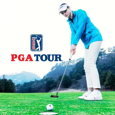 PGA TOUR 여성 코튼스판 화이트 팬츠 1종