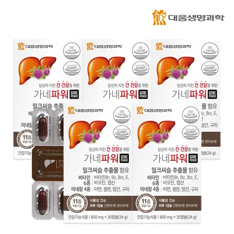 가네파워 (800mg X 30캡슐) 5박스 / 밀크씨슬