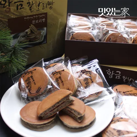 [황금찰보리빵]국내산 찰보리로 만든 찰보리빵