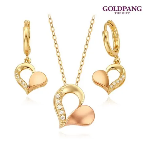 [골드팡]14k/18k 큐트하트 세트