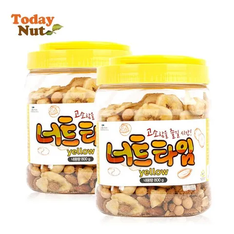 해맑음 너트타임 6종 800gx2통