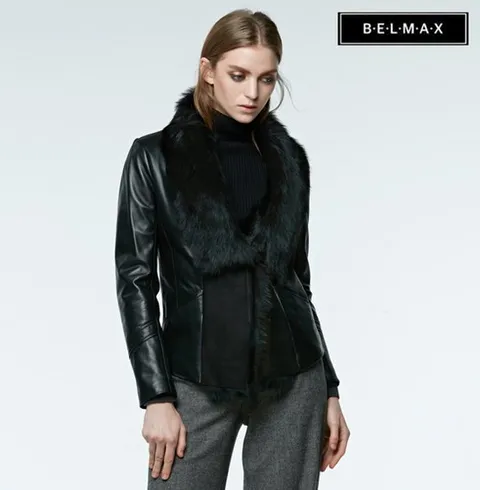 [벨막스]토스카나 카라 양피 패딩 자켓