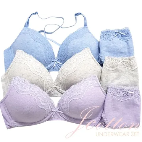 [하프클럽/제이투와이]파스텔코튼5차6종 브라팬티세트 여성속옷