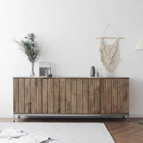 블랙러버 C형 실버철재수납장 월넛컬러 1800