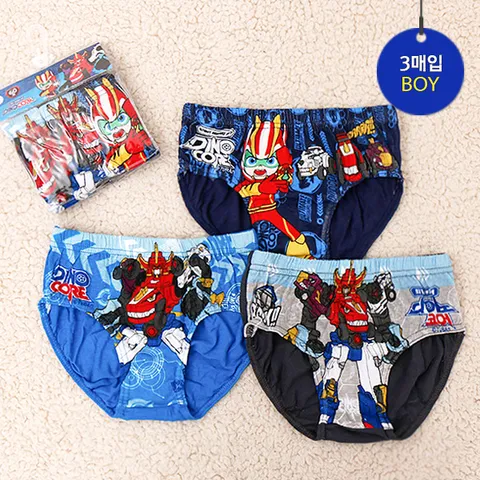 다이노코어 팬티세트 [3매입 렉스] [K0013]  다이노코어-K0013