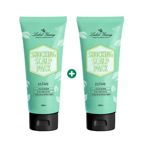 노폐물/각질/유수분밸런스/가려움 쇼킹두피팩 2개