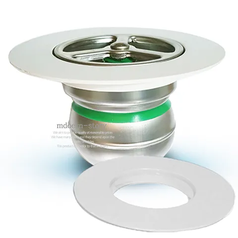 스텐재질 화장실 하수구트랩 베란다 우수관 세탁기 배수구트랩 65파이 하수구 냄새 제거 악취 차단 덮개