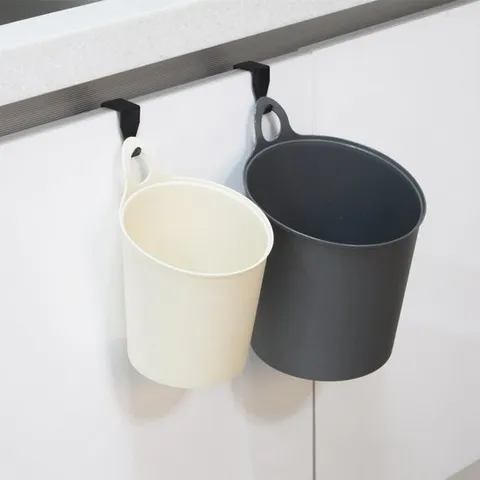 ND 홀더 미니 휴지통 문걸이 쓰레기통 도어훅 수납함 씽크대 정리함 바구니