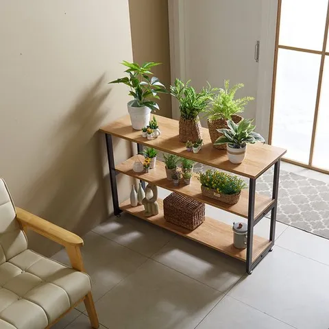 철제선반 슬림 800 화분정리대 3단선반 진열장 베란다선반