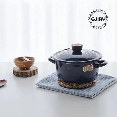 20cm 법랑 양수냄비 딥블루