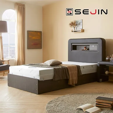 세진침대 다우스 LED 모션베드+천연라텍스매트리스S+S