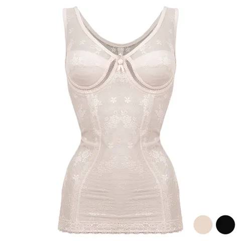 챠밍 여성 플라워 언더 메쉬 올인원 바디쉐이퍼 3002